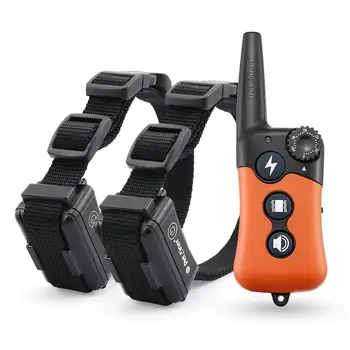 

Petrainer 619A-2 Rechargeable and Waterproof Dog Training Collar Vibration and Shock Electric Collar For 2 Dogs