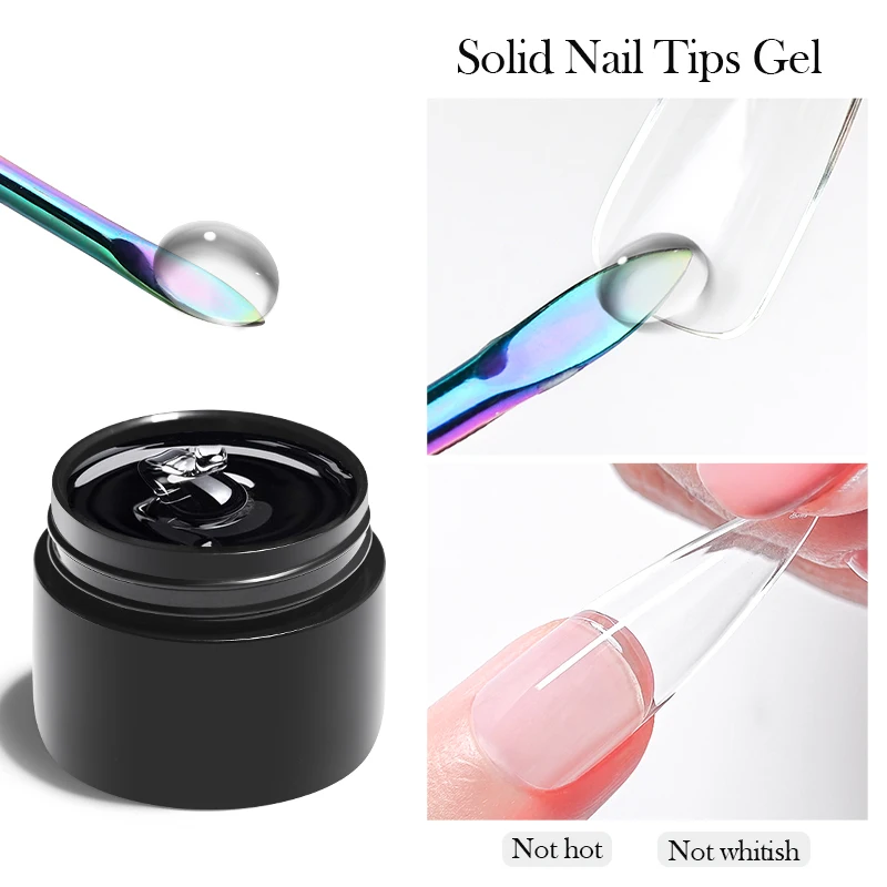 Meet Across Solid Nail Tips Gel 5g Transparent Uv Led Function Gel Uv ...