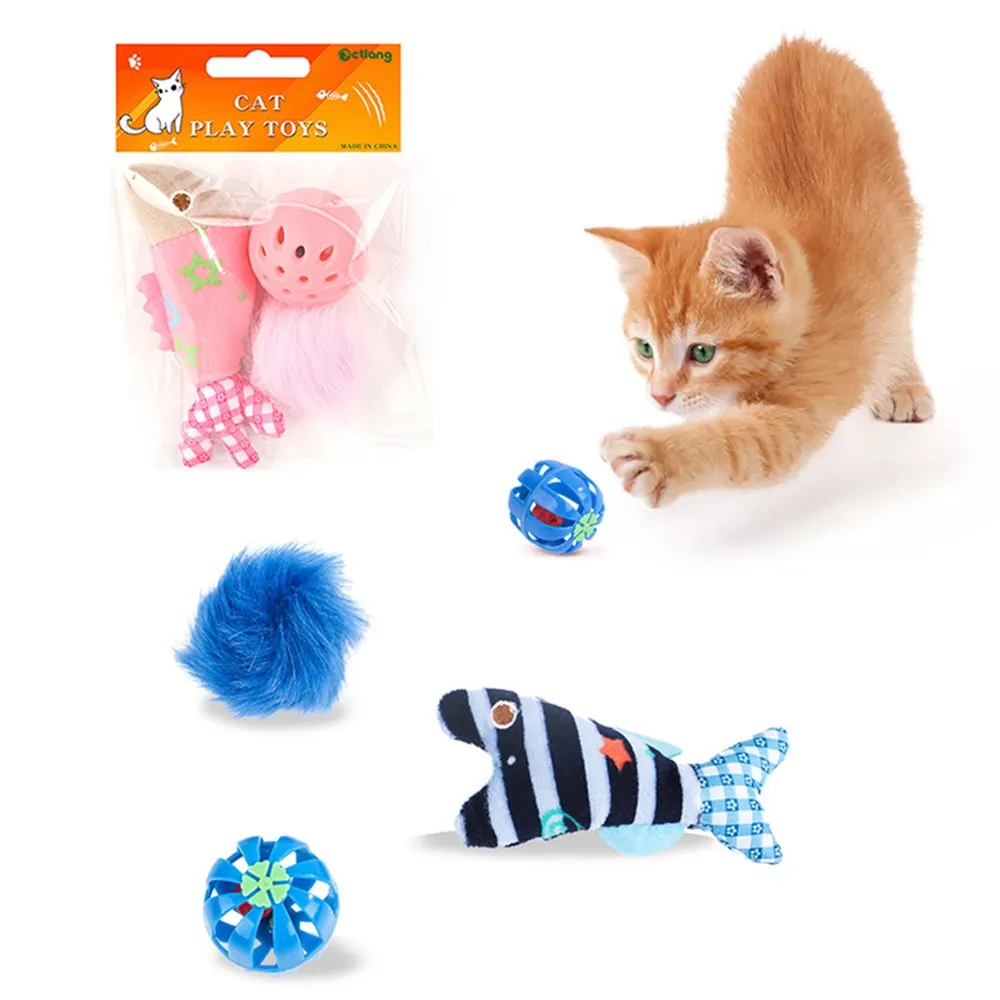 

Interactive Cat Toy Puzzle Biting Resistance Cage Fish Funny No Fading Cat Toys Interactive Sounding Flocking Mouse Toy
