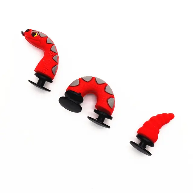 Novelty 3D Dragon Snake Garden Shoe Decoractions Cartoon Animals Style Croc Shoe Charm Accessories Give Your Child the Best Gift HS 3 Pcs a Set