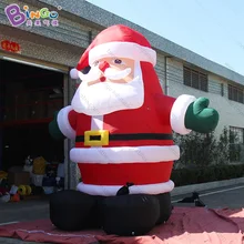 Фабричный магазин 10mh надувные объятия Санта Клаус Рождественский фестиваль стоящая игрушка сделано на заказ