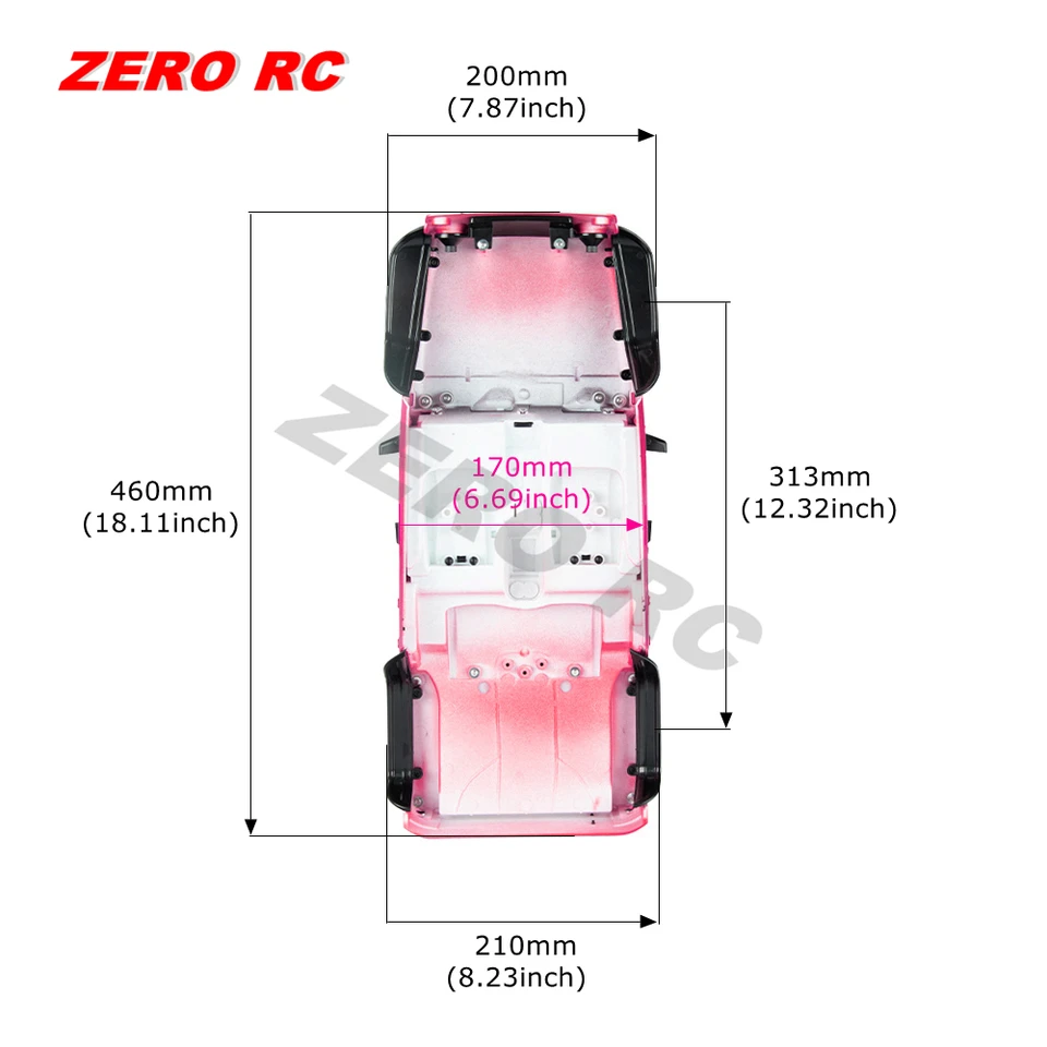 ロッククローラー-1/10ジープラングラールビコン,ルーフホイールベース