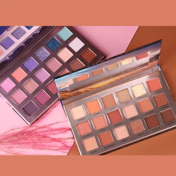 

NOVO 18 Colors Matte Pearlescent Eye Shadow Pigment Easy to color Eyeshadow Palette Three-dimensional Eye Makeup TSLM1