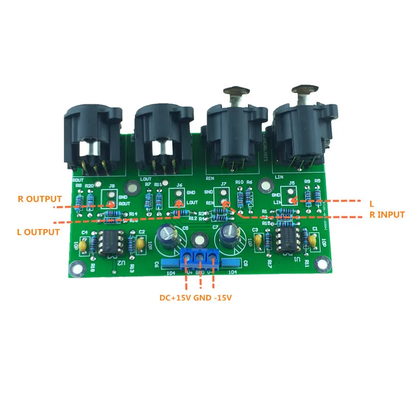 DIY KIT сбалансированный предусилитель плата несимметричный к балансному RCA к XLR для Hi-Fi предусилитель аудио