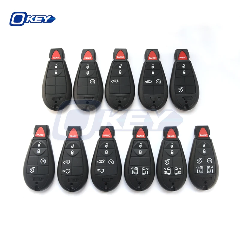 

Okey Car Remote Control Key IYZ-C01C Fob 433Mhz For Dodge Caravan Chrysler Town & Country Jeep