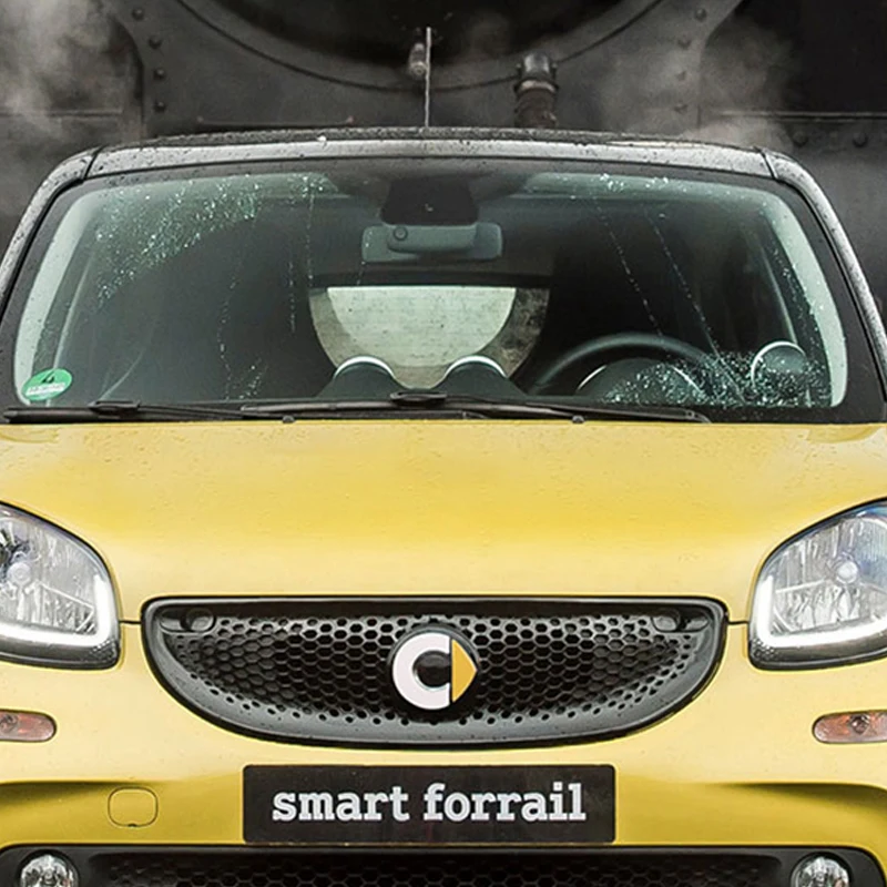 Автомобильный передний бренд орнамент 3D наклейка для Mercedes Smart 451 453 fortwo forfour