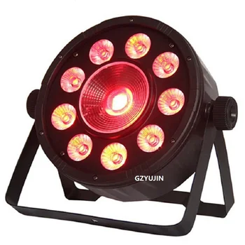 

24PCS/LOT Slim 9+1 Each RGB LED Par Light DMX512 Party Stage Lighting