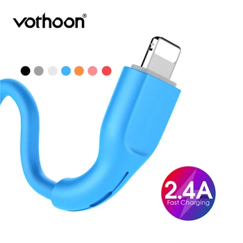 

Vothoon 2.4A USB Lighting Cable For iPhone 7 Xs 11Pro Max Charger Cable Lighting To USB Charging Data Cable Mobile Phone Cord