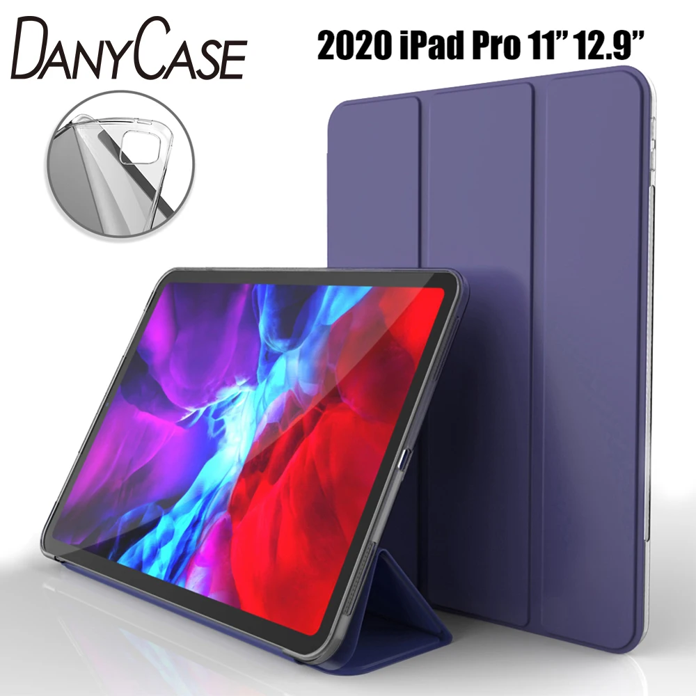 

New 2020 iPad Pro 11 2nd Gen iPad Pro 2020 12.9 Case For 2018 iPad Pro 11 Case Soft silicone Cover Auto Sleep/Wake Smart Case