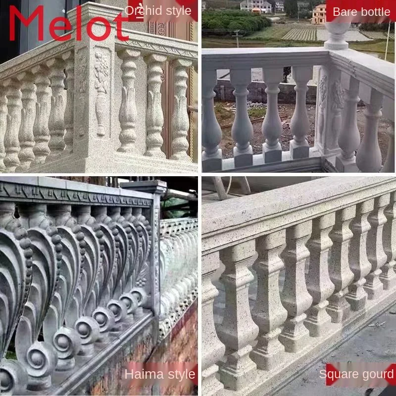 

European Style Villa Roman Column Mold Fence Balcony Fence Vase Railing Orchid Cast-in-Place Concrete Column Building Durable