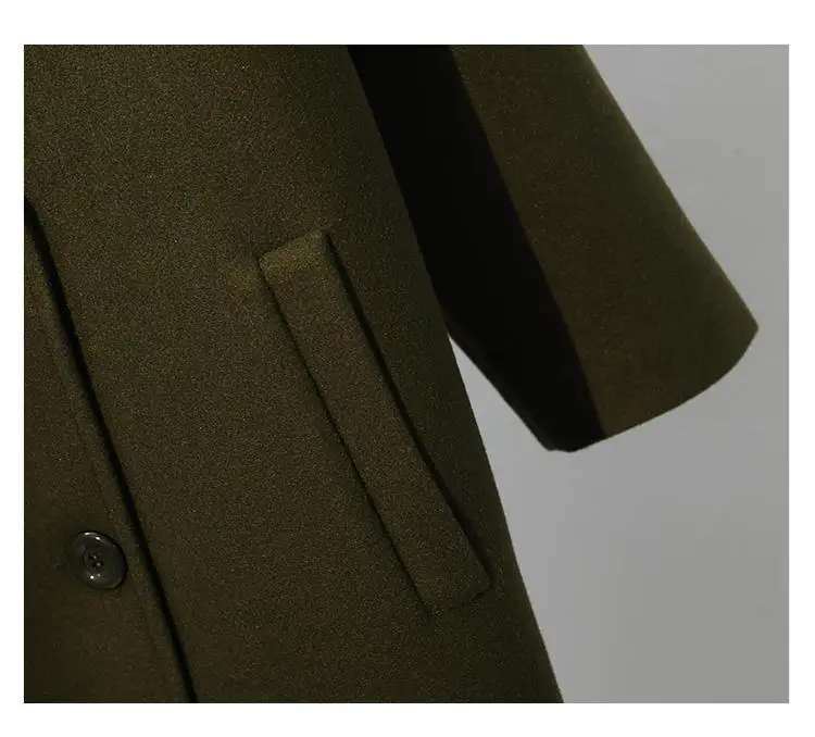 XL-4XL, зимнее женское Шерстяное Пальто большого размера, повседневное двубортное тонкое длинное пальто, женское плотное пальто большого размера, шерстяная верхняя одежда