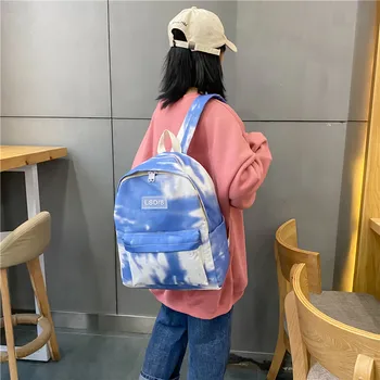 

2020 Fashion Women Backpack High Quality Nylon Backbag 15.6 Inch Laptop Rucksack Anti-theft Shoulder Bag For Teenage Girls