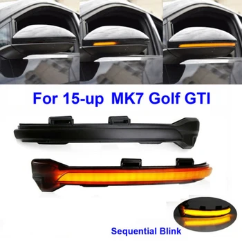 

1 Pair 12V Amber Light For MK7 For Sportwagn For Golf For Hatchback Alltrack Sequential Dynamic Turn Signal Rearview Mirror Lamp