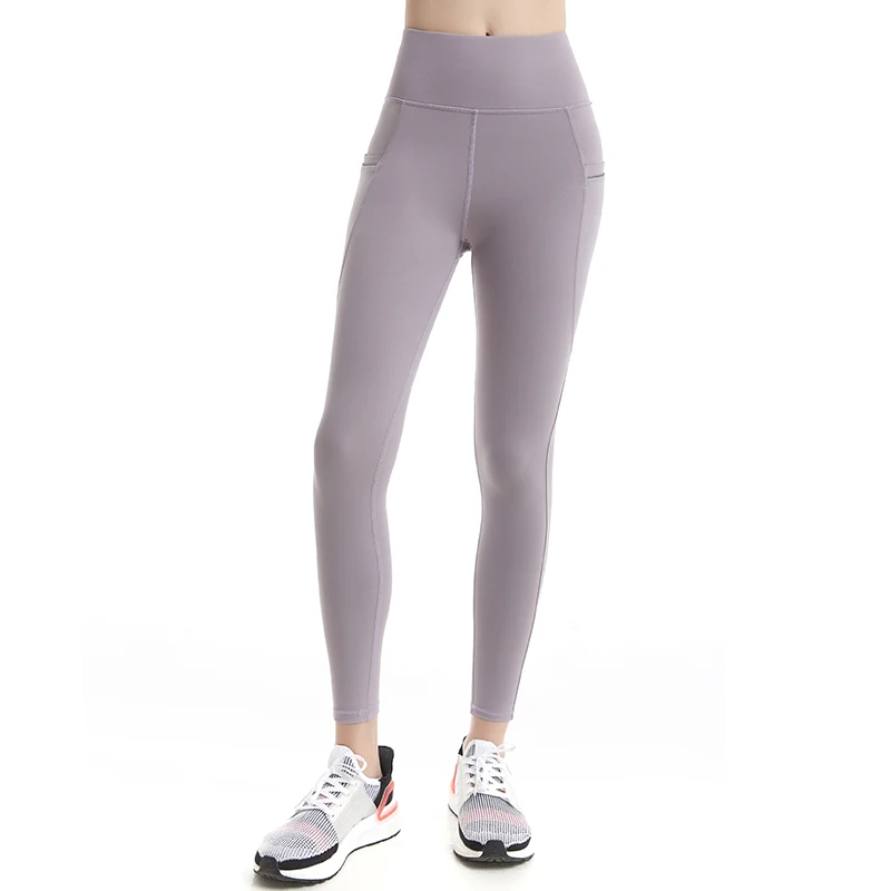 Donne Nude Senso Di Yoga Pantaloni A Vita Alta Elastica Palestra Leggings Corsa E Jogging Sportswear Pesca Hip Tasca Dei Pantaloni Di Yoga Strisce Riflettenti Fi Aliexpress