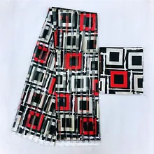 Последние Африканские Восковые узоры атласная шелковая ткань для платья креативная цифровая печать восковая атласная шелковая ткань 5+ 2 ярдов/партия TJ101908