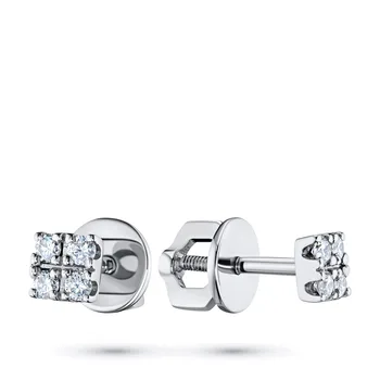 

Pusety of white gold with diamond e0901ps12123400