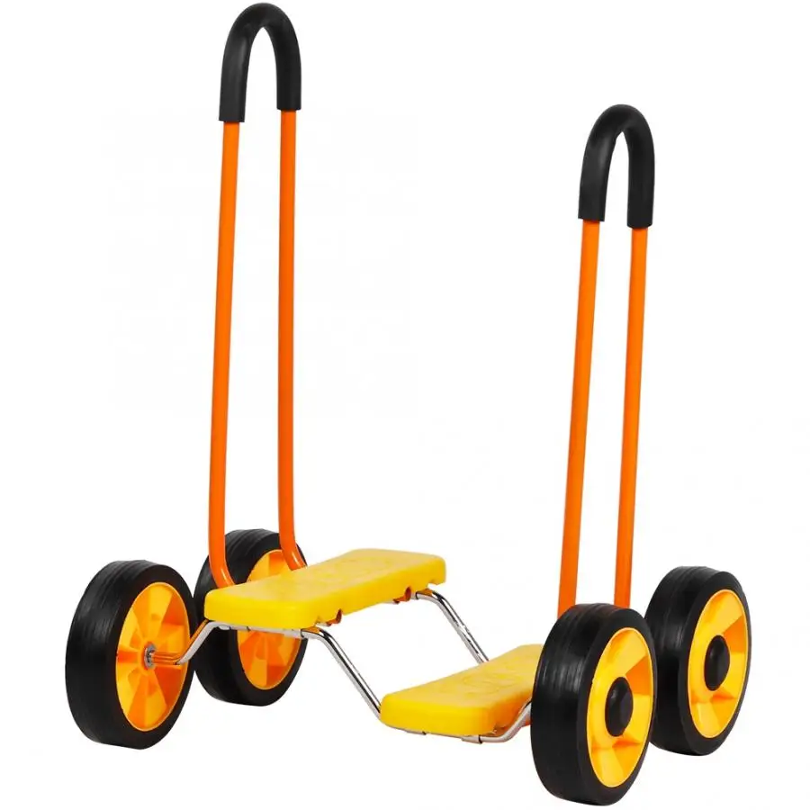 Clearance Balance Bicycle Four Tire Kid Balance Bicycle Anti-slip Foot Pedal Bike With 2 Safe Handles Suitable For Baby Sensory Training 2