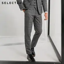 Отборные мужские брюки ретро костюм тело Бизнес Slim Fit Брюки западные Брюки S | 41836A506