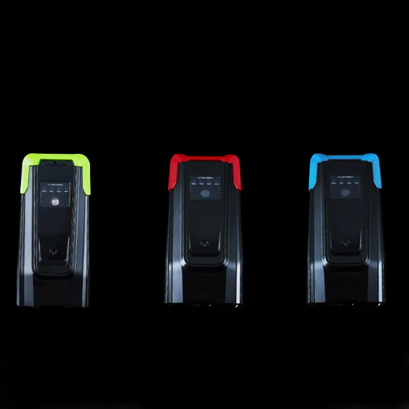 Передняя фара для велосипеда 2 светодиодный USB заряженный рога Передняя вспышка подсветка ночной Велоспорт аксессуар водонепроницаемый Предупреждение - Цвет: Green