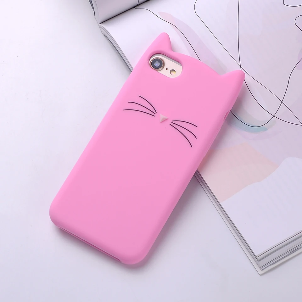 Чехол для iphone SE 5 5S 5C 6 6S 7 8 Plus X XR XS 10 Max мягкий чехол для мобильного телефона - Цвет: Pink
