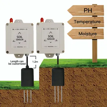 

lora 3 in 1 Soil Ph Meter Wireless Soil PH Moisture Temperature Measurement Analysis Acidity Alkali