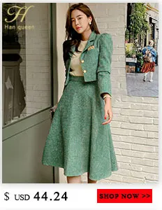 H Han Queen New Profession Set Women Coat Crop Top And High Waist Bodycon Pencil Skirts Korean Slim Chic Office Lady Skirt Suits Dress Suits