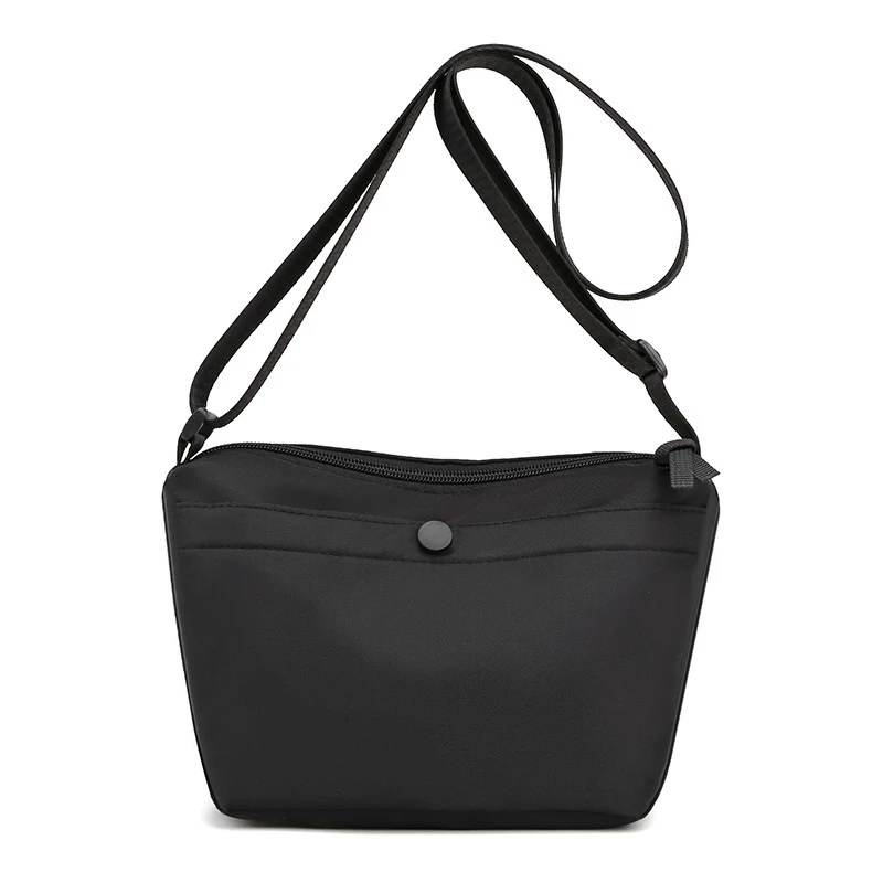 Nylon Shoulder Bag For Women 2021 Casual Small Waterproof Crossbody Bag Solid Color Soft Zipper Summer Coin Purse And Handbags
