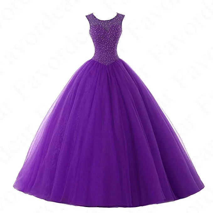 BLF-124-purple Favordear Vestido De 15 Anos Бирюзовый Расшитое бисером в честь пятнадцатилетия платья очень красивое бальное платье сладкий 15 со шнуровкой на спине Румяна платья для выпускного вечера - Цвет: BLF-124-purple