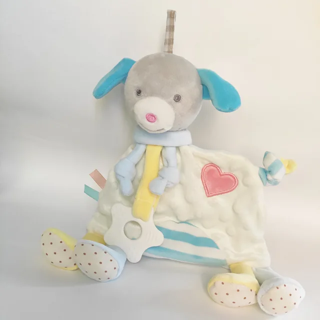 Baby Soft Cartoon Bear Puppet Toys Gift Infants Comforter Blanket Bedding Swaddle Towel for Kid Appease Sleep Soothe Plush Dolls 3