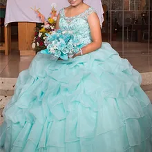 Роскошные бальные пышные платья с круглым вырезом, 15 платьев, большие размеры, вечерние платья для девочек