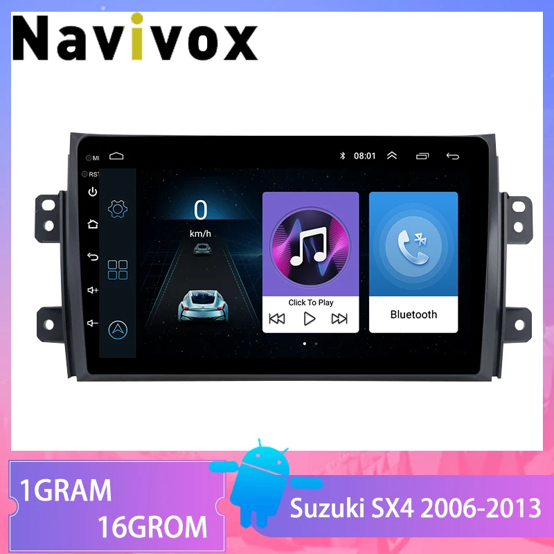 

Navivox For Suzuki SX4 2006 2007 2008 2009 2010-2012 Android 8.1 2din Car Multimedia Player Radio GPS Navigation WIFI SWC