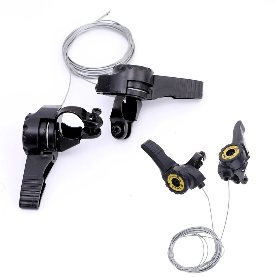 1 Pair Bike Shifter For 15//18//21 Thumb Gear Shifter Speed Shift Lever Set