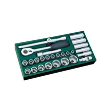SATA 09903 для Инструм. Лоток(набор) Головки Торцевые п/в. 1/2". 27пр.(Metric) с принадлеж. Инструмент для ремонта мотоциклов