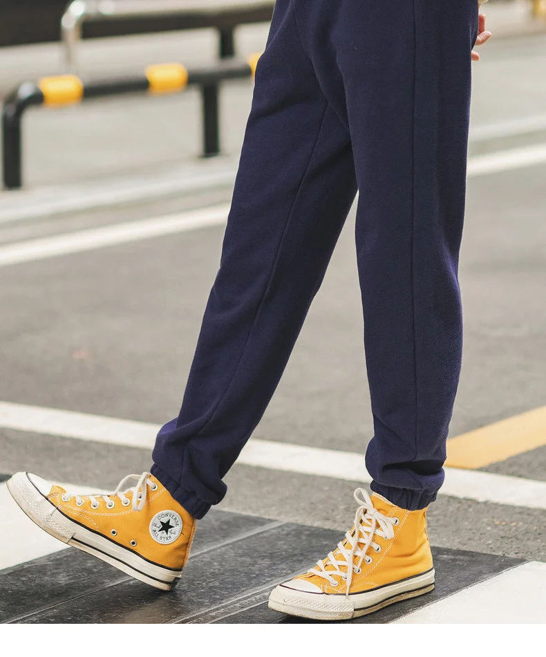 INMAN Winter New Arrival Elastic Waist Fashion Embroidery All Matched 100%Cotton Women Pencil Pants