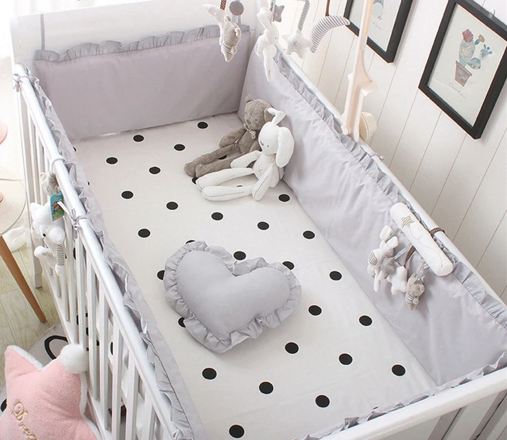 Baby Products Online - 6pcs Baby Bed Bumper Cute Animal Star Pattern Crib  Bumper Crib Forcator For Newborn Baby Bedding Set Soft Pillow Cushion -  Kideno