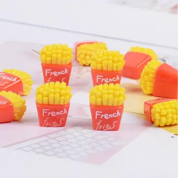 

100PCS 3D Kawaii French fries Resin Flatback Cabochon Miniature Food small Crafts decoration Center