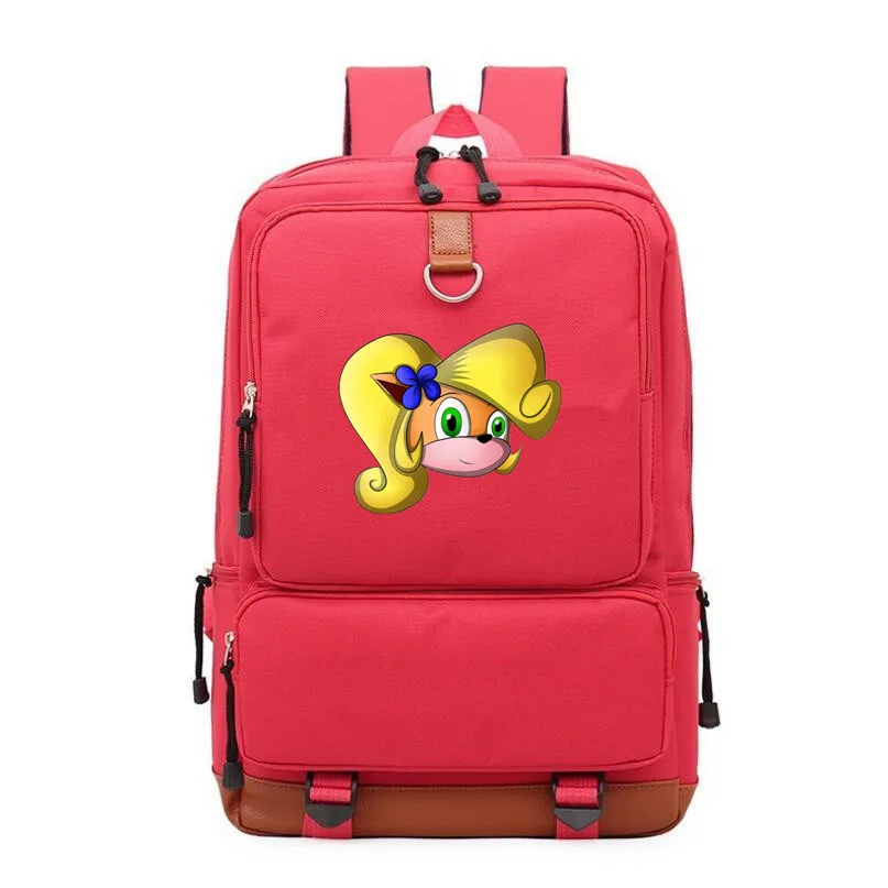 Детская школьная сумка холщовый рюкзак Crash Bandicoot Mochila Студенческая сумка на плечо дорожная сумка для ноутбука рюкзак для подростков - Цвет: F