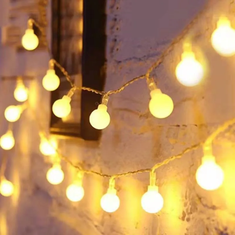 Guirlanda de Fadas Luzes da Corda à Prova Água para a Árvore de Natal Alimentado por Bateria Bola Dwaterproof Casamento Casa Decoração Interior Lâmpada 32ft 10m Led 1 Cheap Fios de LED