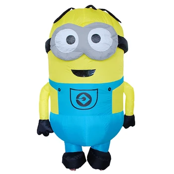 

Adult Men Women Halloween Cosplay Costume Inflated Minion Jumpsuit Inflatable Costumes Fancy Christmas Blow Up Outfit