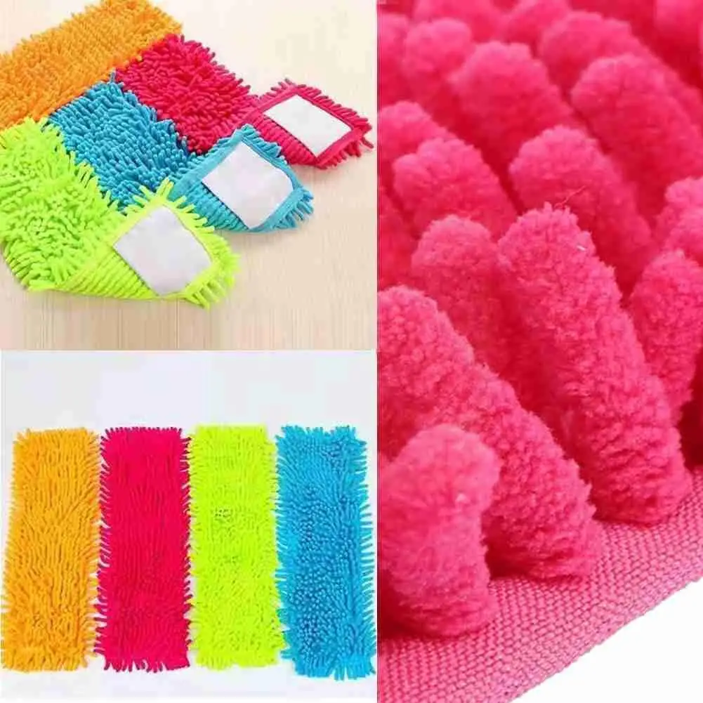

2021 New Mop Replacement Head Cleaning Towel Microfiber Pads Wash Floor Cleaning Cloth Wring Rags Household Self Tool