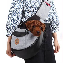 Pet сумка для переноски собак Сумка для путешествий на открытом воздухе прогулочная сумка сетка Одиночная сумка через плечо перевязь Удобная дорожная сумка для собаки VC