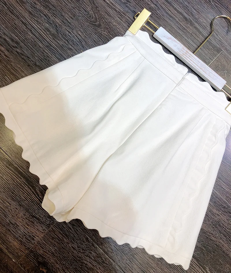 Linen& Cotton Flloral Printing High Waist Hot Short Pants- Ladies Stylish Shorts