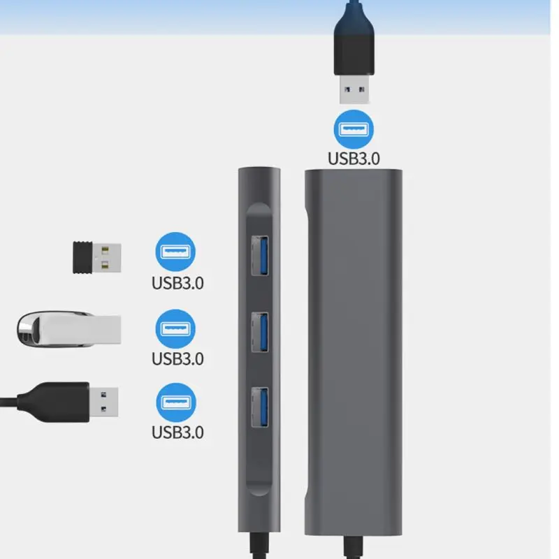 4 in1 USB C Hub Adapter Dongle for MacBook Air Pro and Other Type C Laptops C90F