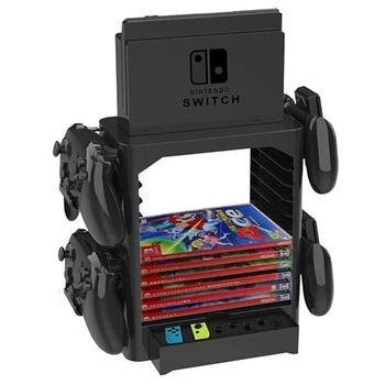 

SOONHUA Universal Multi-function Disk Storage Tower Game Card Box Storage Stand Holder Bracket for Nintend Switch Console