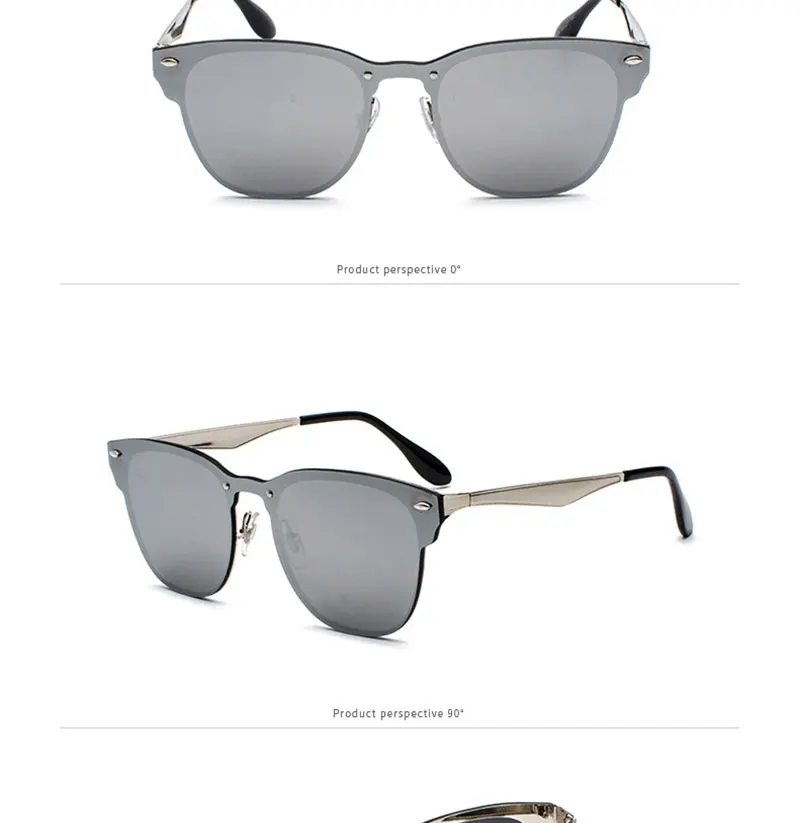 RBRARE Designer Sunglasses Women High Quality Mirror Luxury Sunglasses Women Siamese Square Sunglasses Women Vintage Oculos