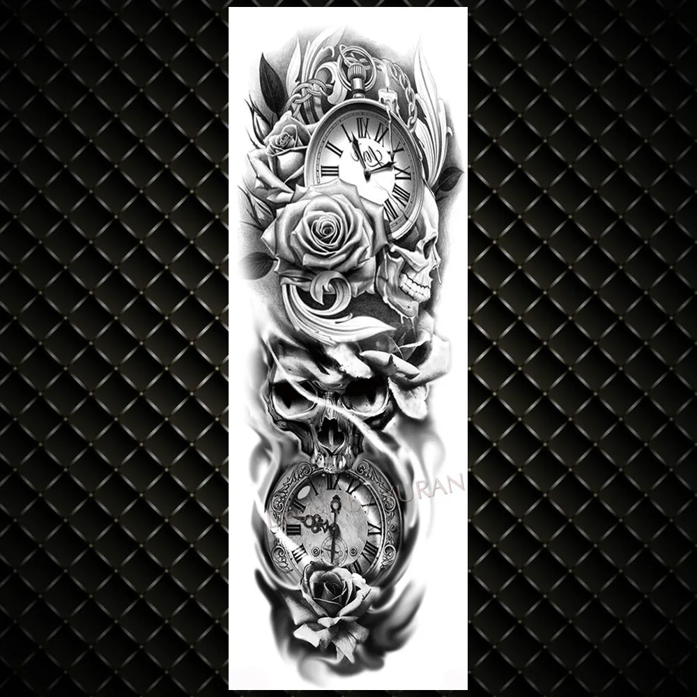 Полный рука механический робот Временные татуировки для мужчин и женщин реалистичные сглаза поддельные татуировки Стикеры водонепроницаемый тела ног художественные татуировки - Цвет: GTQB163