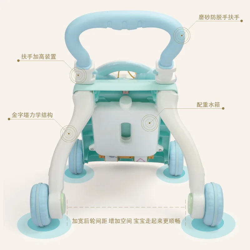 

Youleen 2311 Upgrade Piano-Baby Walker Trolley Toys Anti-Falling Speed Governing Infant Child Walker