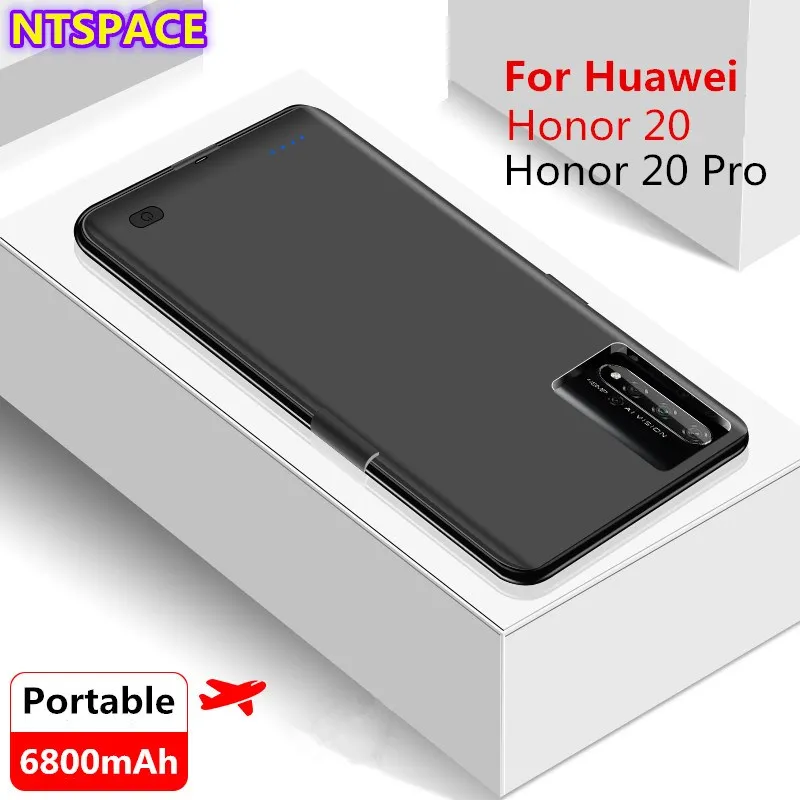 6800 мАч Расширенный телефон батарея мощность Чехол для Huawei Honor 20 Power Bank Pro