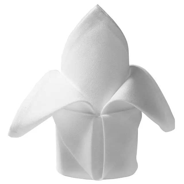 12PC 45x45cm RESTAURANT DINNER CLOTH LINEN WHITE 45x45cm PREMIUM HÔLE NOUVEAU NAPKINS 2