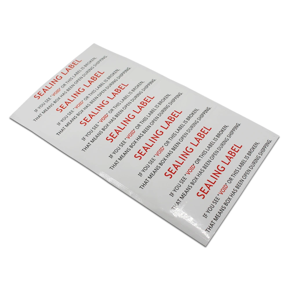 

DHL Self Adhesive Warranty VOID Security Sealing Label Disposable Package Stickers For Shipping Pack Tamper Evident Seal Sticker